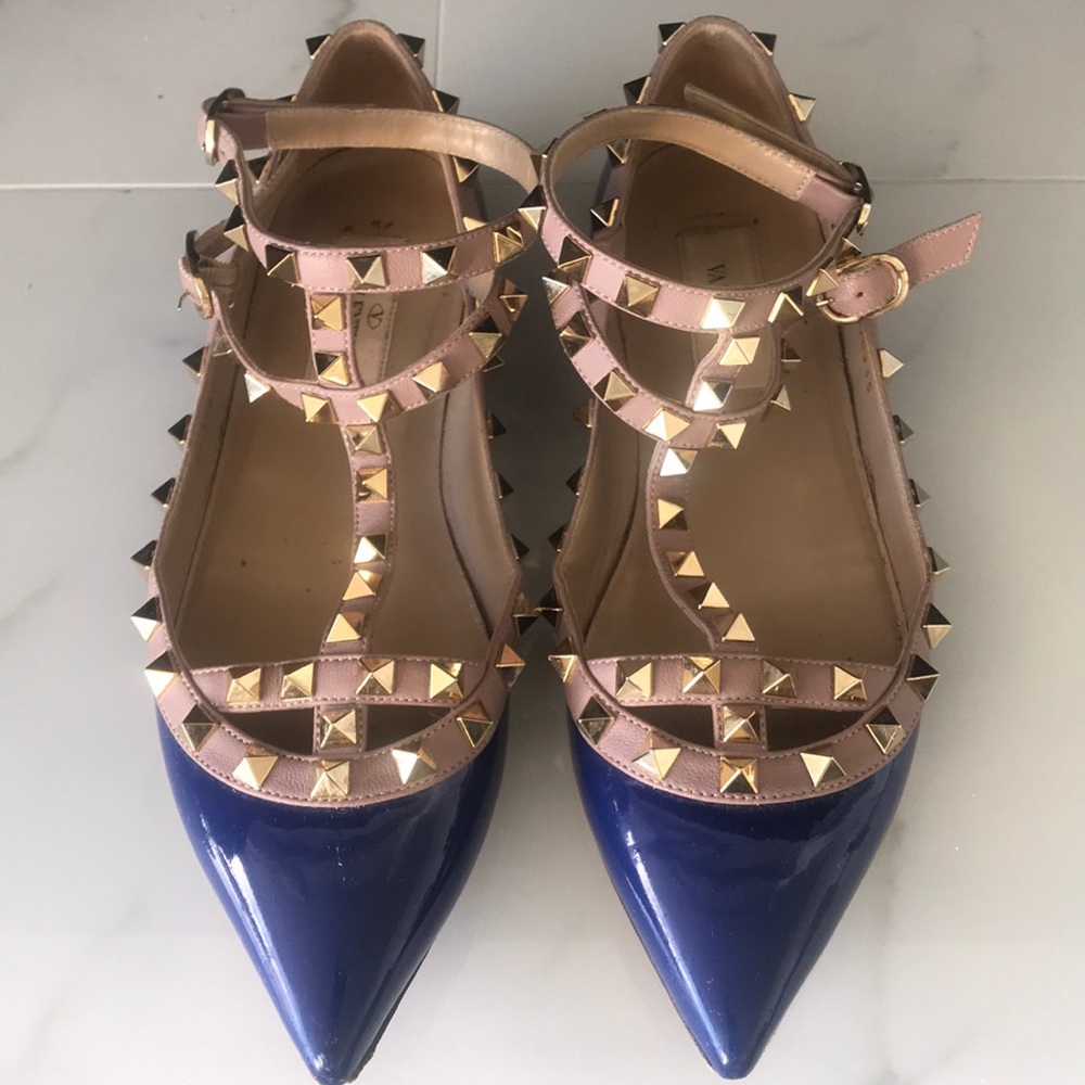 Valentino rock stud flats